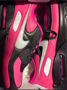 Nike By Mary Custom Air Max 90 Size 10 Pink Black Silver New in Box